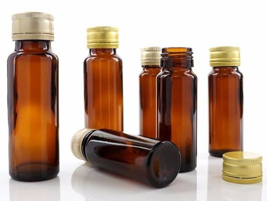 ゴム製 ストッパー口頭液体のびん20ml薬剤のこはく色ペット