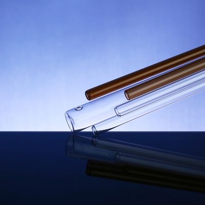 こはく色のガラス管6-35mmの耐熱性試験管を印刷するスクリーン