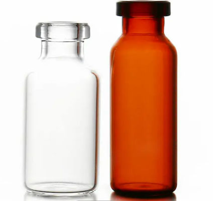 薬剤のガラス管状のガラスびん/ガラスびんのガラス ビン/空のガラス ガラスびんは/上のガラス ガラスびん/こはく色のガラスvial/10 mlのガラスびんをねじで締める