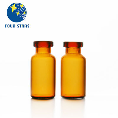 薬剤2ml 5ml 7ml 10ml 15ml 20ml 30mlのゆとりのこはく色のガラス管状の注入のガラスびん