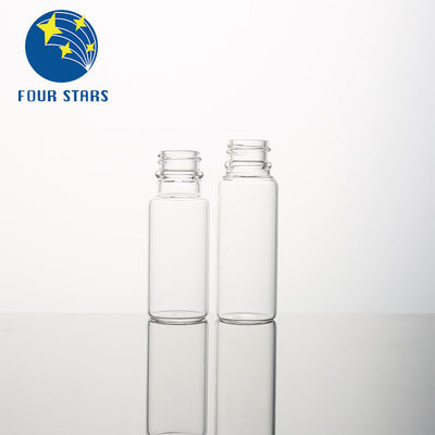 明確なこはく色の薬剤30mlガラス ガラスびん プラスチック帽子が付いている小さいねじ首のガラスびん