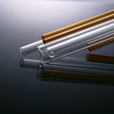 こはく色の空の試験管1ml-20mlのゆとりのガラス管OEM