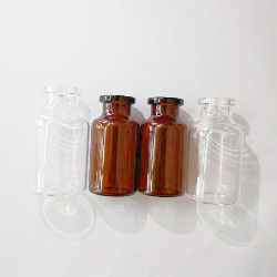 帽子が付いている医学の注入のガラス ガラスびん10ml